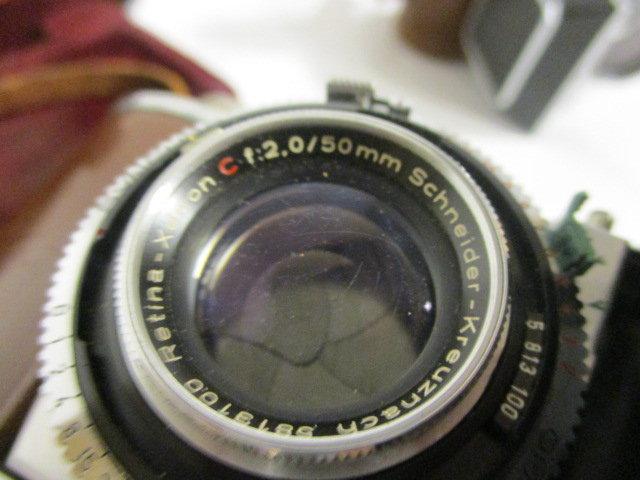 Kodak Retina IIa 35mm and Retina IIIC 35mm Cameras in Cases
