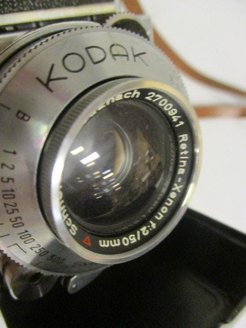 Kodak Retina IIa 35mm and Retina IIIC 35mm Cameras in Cases