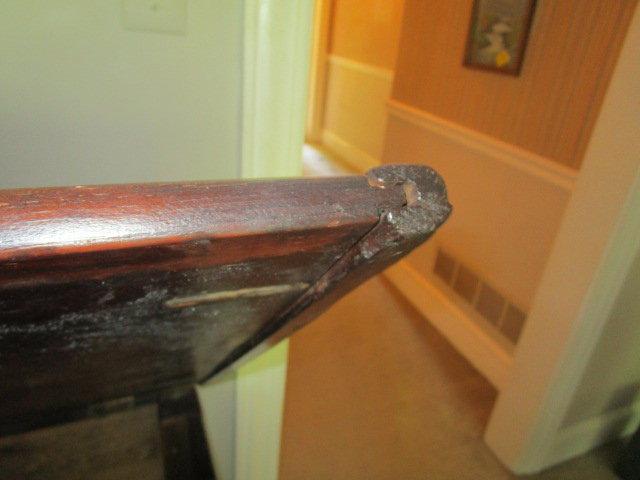 Large Antique Wood Ship's Trunk