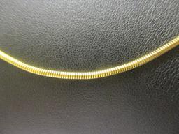 18K Gold 22" Snake Chain