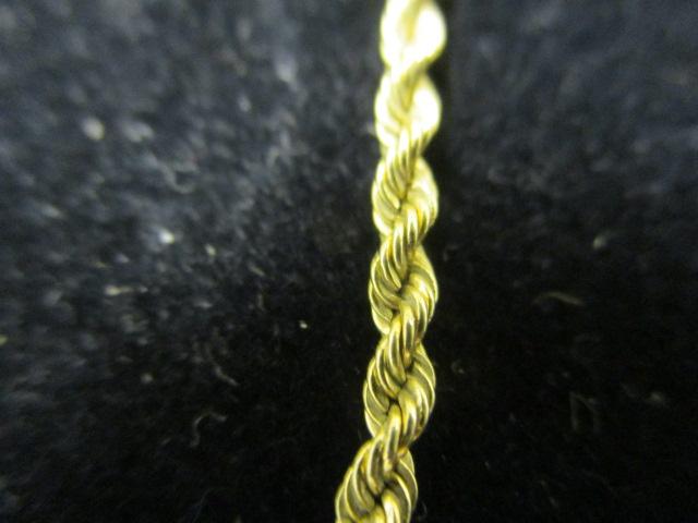 14k Gold 18" Rope Chain