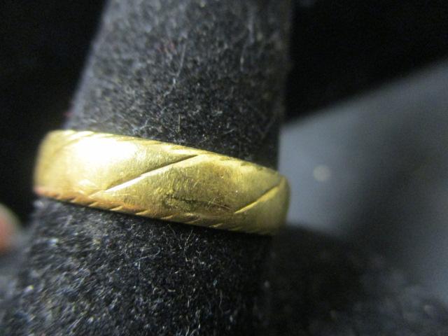 14k Gold Band Ring- Size 10