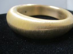 14k Gold Oro Nuovo Bangle Bracelet