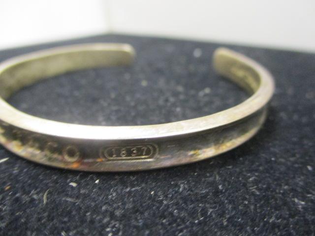 Sterling Silver Cuff Bracelet marked " Tiffany & Co"