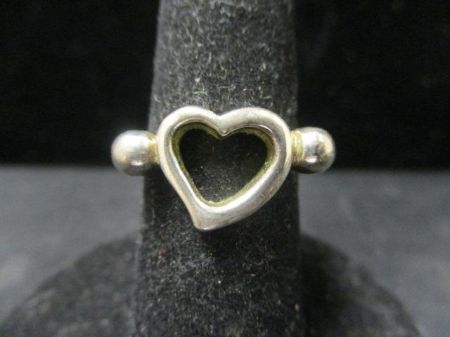 Sterling Silver Heart Ring marked " Tiffany & Co" -Size 7