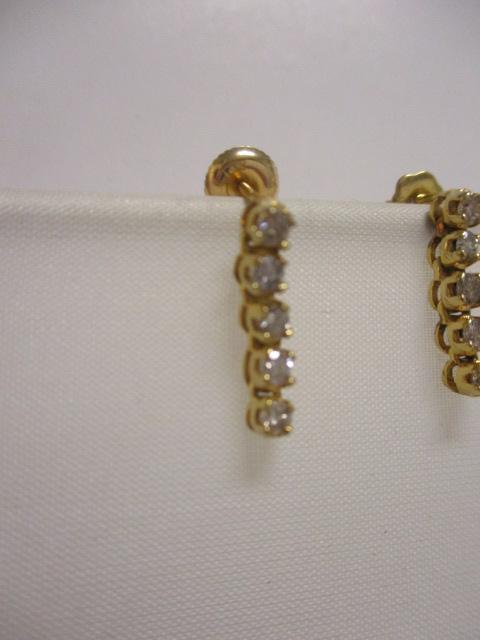 14k Gold  1/2 cttw Diamond Earrings