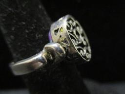 Sterling Silver Reversible Ring- Size 8.5