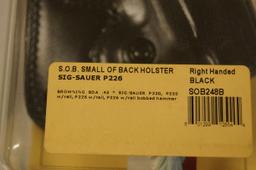 NIB Galco Gunleather - S.O.B. Small of Back Holster - SOB248B - Sig Sauer P226