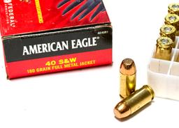 NIB 50rds. of .40 S&W 180gr. FMJ Federal American Eagle Ammunition