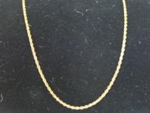 10k Gold 18" Rope Chain