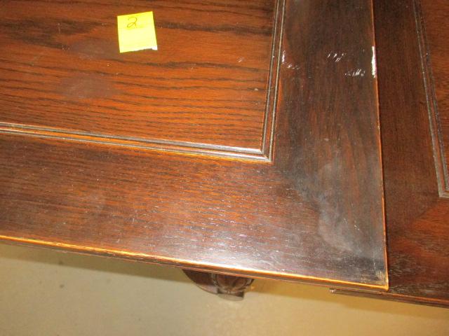 Jacobean Style Antique Dining Table w/pull out leafs