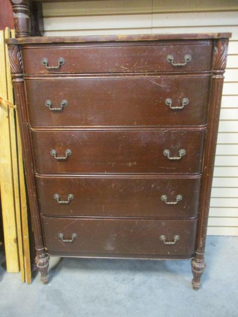 Mahagony ? 1 Over 4 Chest of Drawers