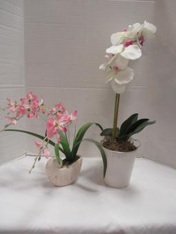 Two Artificial Orchids