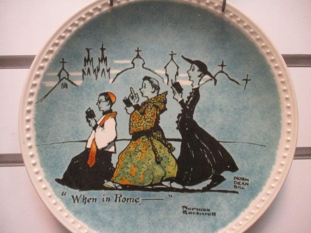 1982 Newell Pottery Co. Norman Rockwell Collector Plates