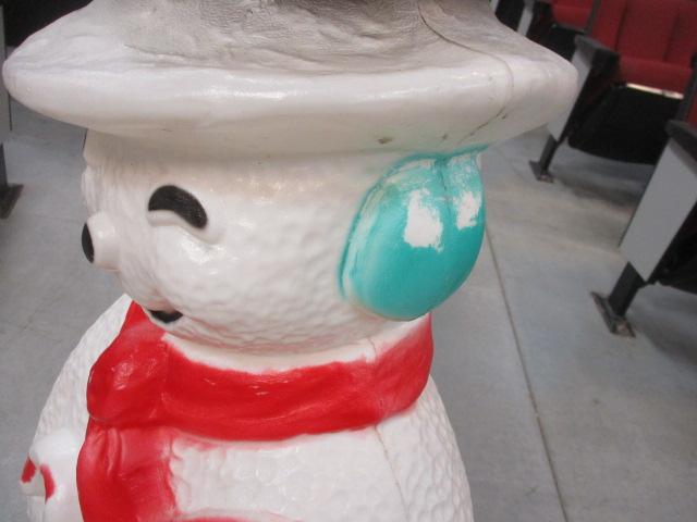 Blow Mold Illuminated Snowman