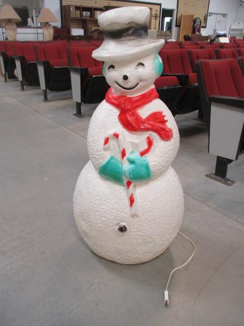 Blow Mold Illuminated Snowman