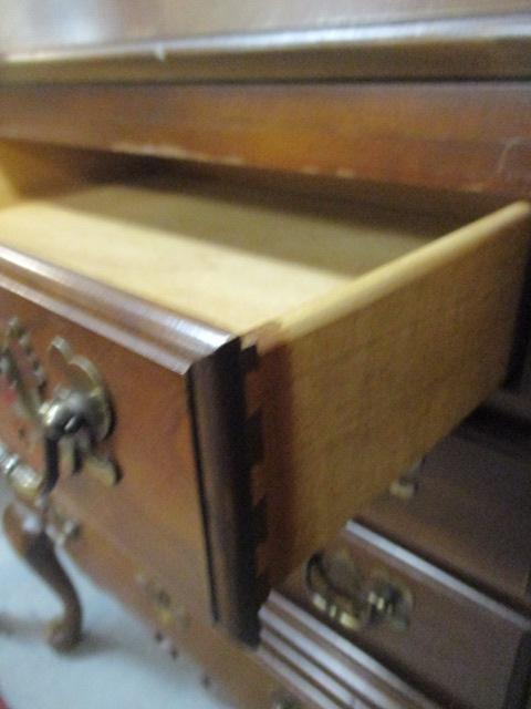Small Mahogany Secretary with Queen Anne Legs