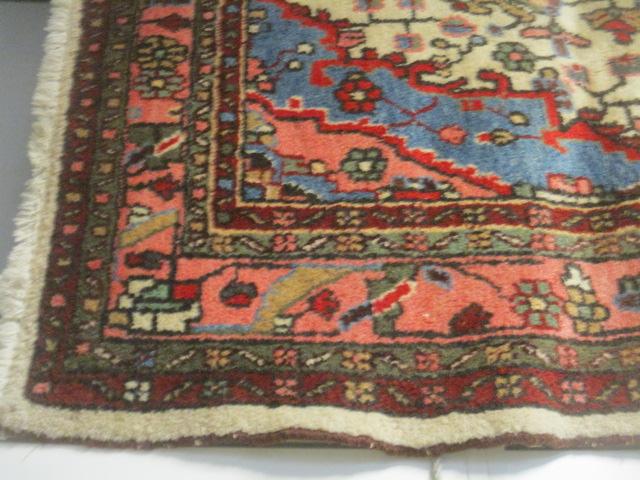 Vintage Persian Style Hand Knotted Wool Area Rug