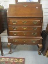Small Mahogany Secretary with Queen Anne Legs
