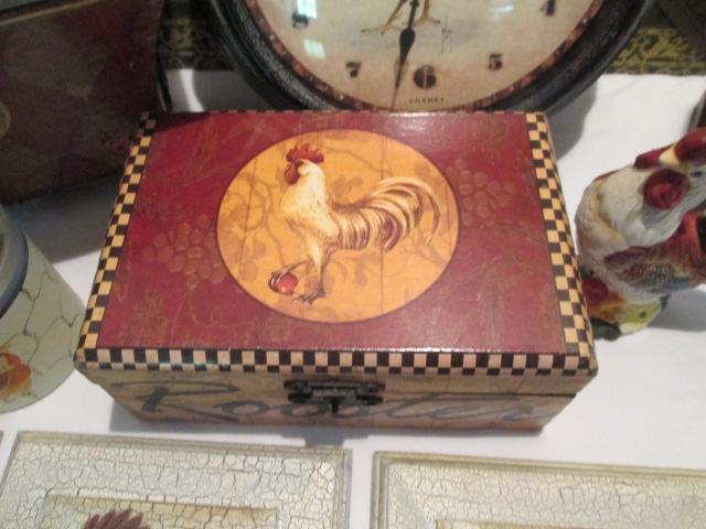 Chicken and Rooster Artwork, Lamp, Clock, and More