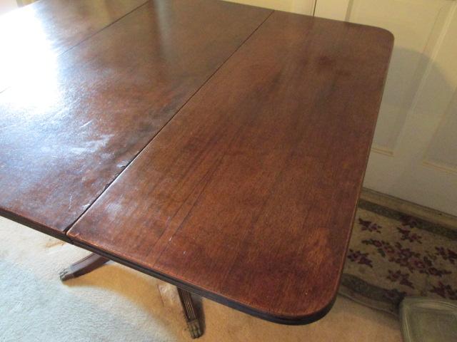 Antique Drop Leaf Table with One Drawer