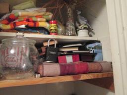 Closet Contents - Decorative Items, Cleaners, Hardware, and More