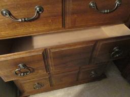 Vintage Five Drawer Wood Dresser