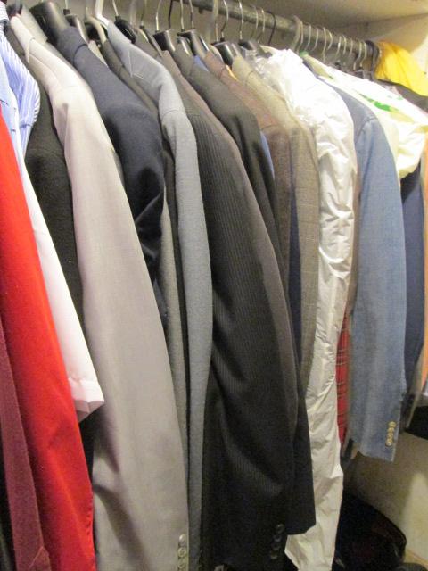Closet Lot of Men's Clothes, Shoes, and More