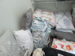 Contents of Bedding Closet-Large Grouping of Bedspread/Comforter Sets,