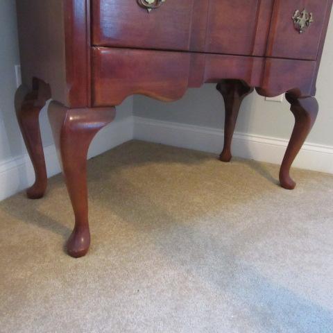 Serpentine Front Carved Shell Cherry Highboy