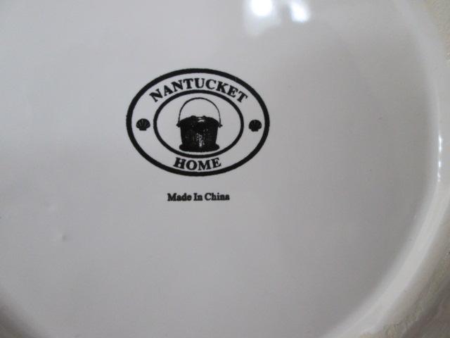 Nantucket Home White Ceramic Woven Basket Design Bowl and Gordon Ramsey
