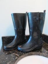 Capelli Size 8 Ladies Wedge Heel Rain Boots