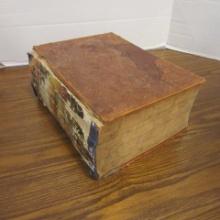Antique 1800's Leather Tooled Webster's Dictionary