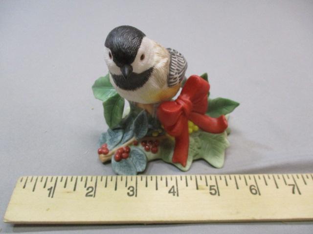 2009 Limited Edition Lenox "Christmas Chickadee" Fine Porcelain Bird Figurine 4"
