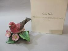 1991 Lenox "Purple Finch Fine Porcelain Bird Figurine 3 1/2"