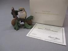 1995 Lenox "Female Golden-crowned Kinglet" Fine Porcelain Bird Figurine 4"