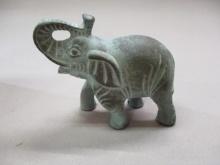 1995 Antique Bronze Elephant Marked PG 3"
