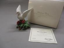 1993 Limited Edition Lenox "Christmas Dove"  Fine Porcelain Bird Figurine 5"