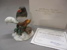 2000 Limited Edition Lenox "Christmas Snowbird" Fine Porcelain Bird Figurine 4 1/2"