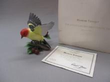 1994 Lenox "Western Tanager" Fine Porcelain Bird Figurine 5"