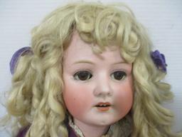 Poseable Porcelain Head Victorian Doll w/Composite Body