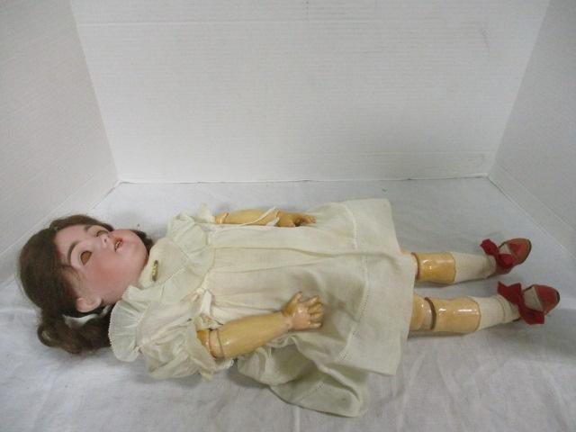 Poseable Porcelain Head Doll w/Composite Body
