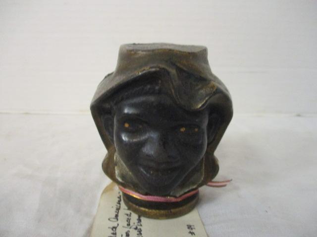 Black Americana Two Faced Cast Iron Bank 1900's