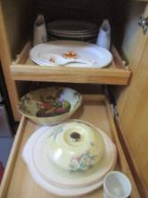 Large Grouping of Midcentury Pottery Serving Pieces