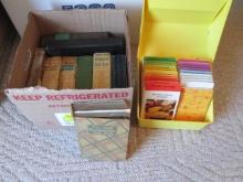 Vintage Cook Books and 1970's Betty Crocker Recipe Card Set