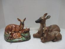 Ceramic & Resin Deer Figurines