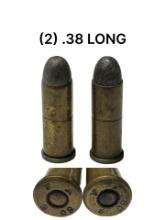 (2) .38 LONG Cartridges