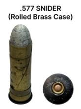 .577 SNIDER Rolled Brass Case Cartridge
