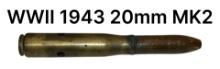 WWII 20mm MK2 Cartridge