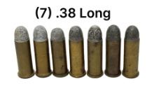 (7) .38 LONG Cartridges